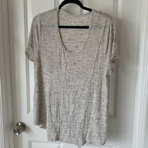 Merona grey space dye scoop neck t shirt large